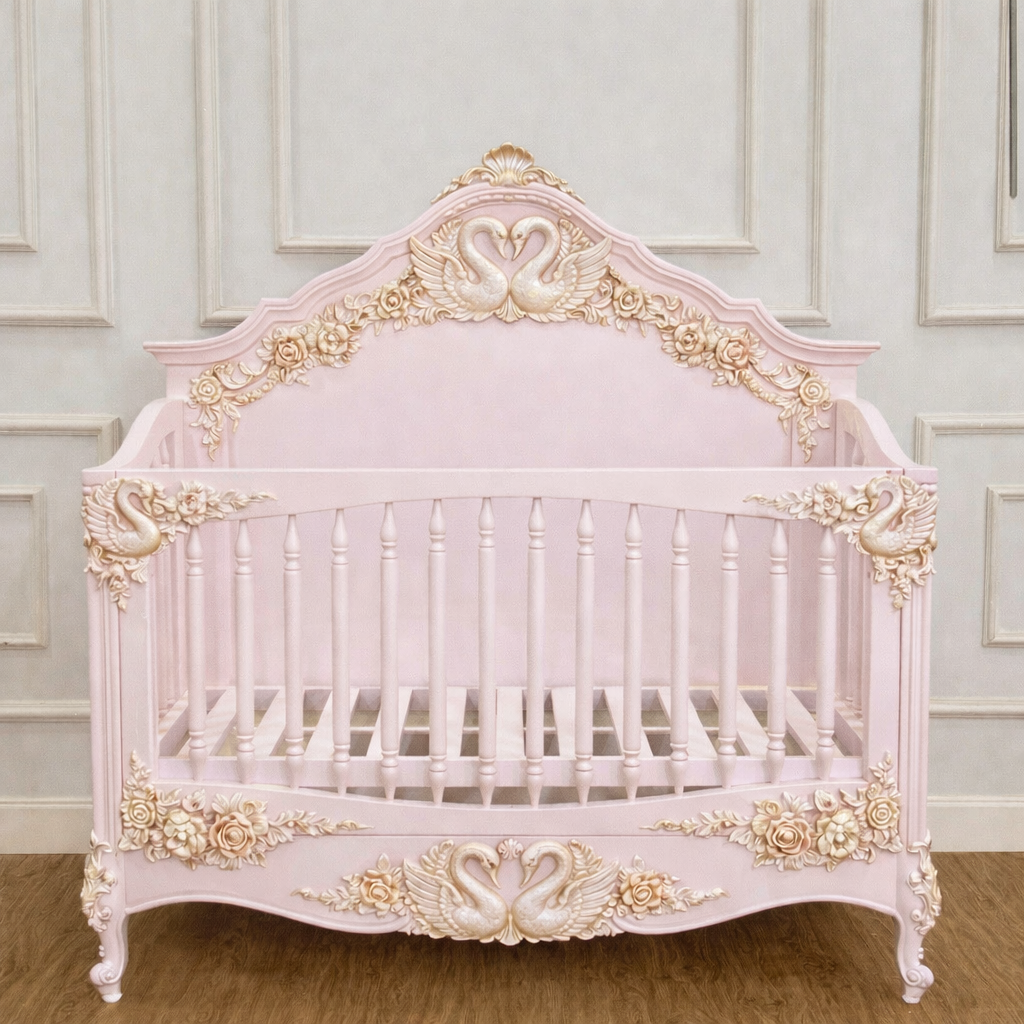 Forever Love Swan Cot Bed