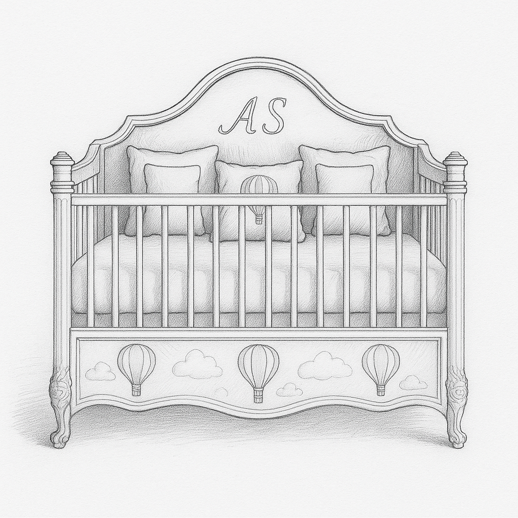 Dreamscape Air Balloon Cot Bed.