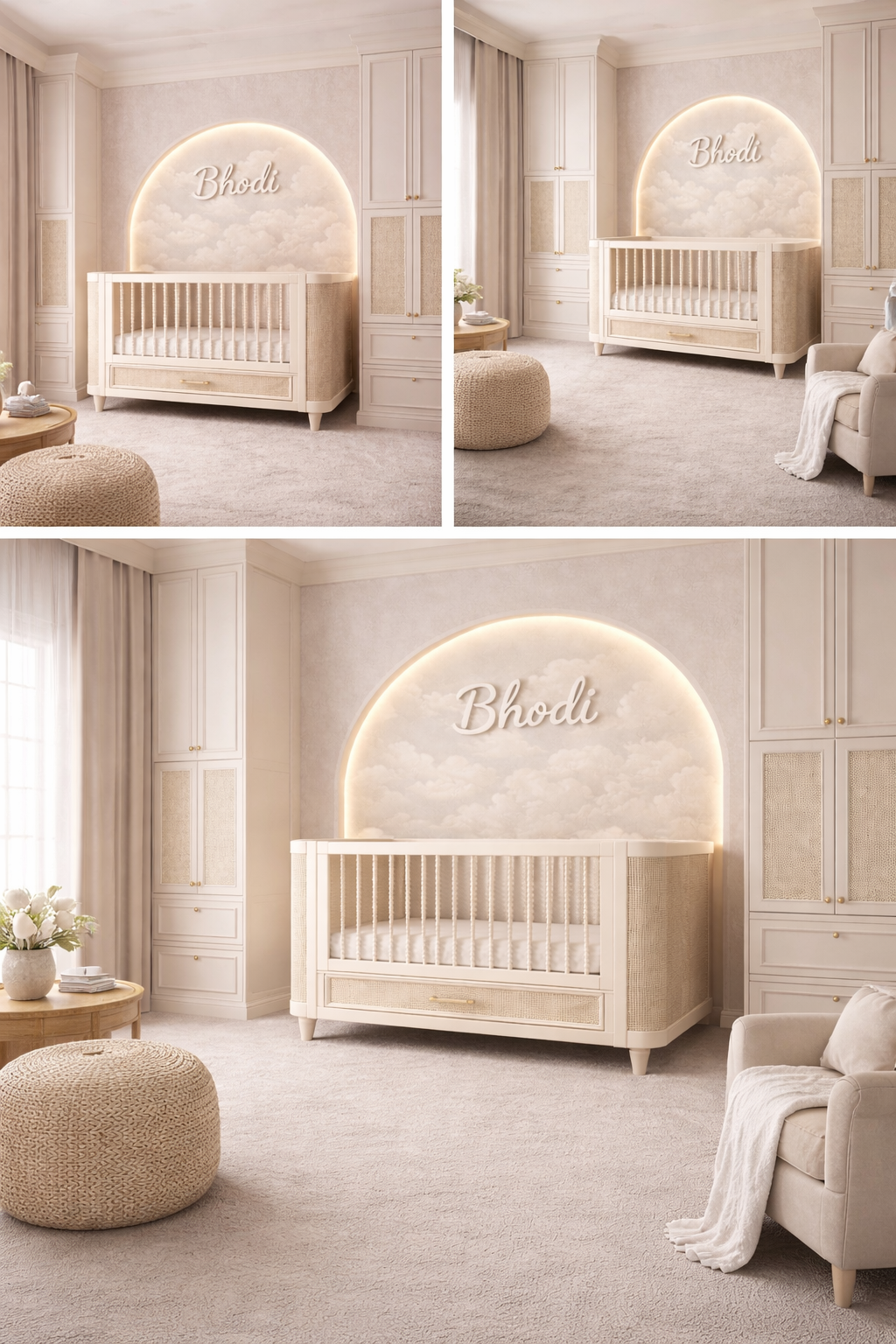 Eden Rattan luxury Cot Bed